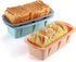 3PCS Silicone Bread Loaf Pan, Non-Stick Bread Pans for Baking, Easy Release Loaf Pan, Great for Homemade Bread, Cakes, Brownies, Dishwasher Safe (...