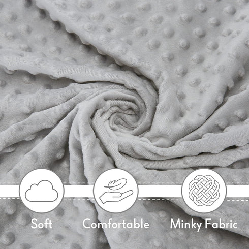 Pro Goleem Loveys for Babies - Soft Security Blanket Baby Snuggle Toy Newborn Stuffed Animals Baby Gifts for Boys and Girls, Grey Bunny 16 Inch...