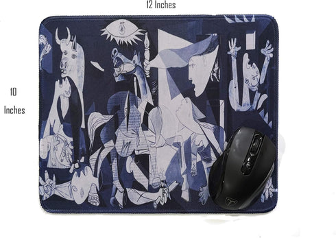 12x10 Inch Picasso Guernica Art Cool Office Mouse Pad Non Slip Rubber Mouse mat...