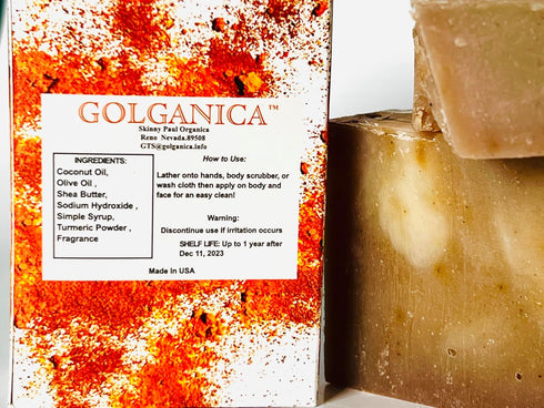 Pumpkin Spice Turmeric Soap Body & Face | Made in USA!! | Natural Ingredients! Cleansing, May Moisturize, Easy on Skin! | Turmeric Soap 3.5 oz (3 ...