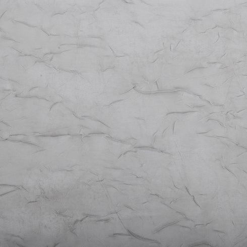 No. 918 Erica Crushed Sheer Voile Rod Pocket Curtain Panel, 51" x 63", Silver Gray...