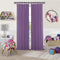 Elrene Home Fashions Greta Crushed Sheer Tie Tab Top Teen Kids Single Window Panel Curtain Drape, Purple, 50" x 95"...