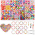 Pizooro 420PCS Polymer Clay Beads Bracelet Making Kit,28 Styles Cute Heart Fruit Mushrom Clay Beads Charms for Jewelry Necklace Earring Making,DIY...
