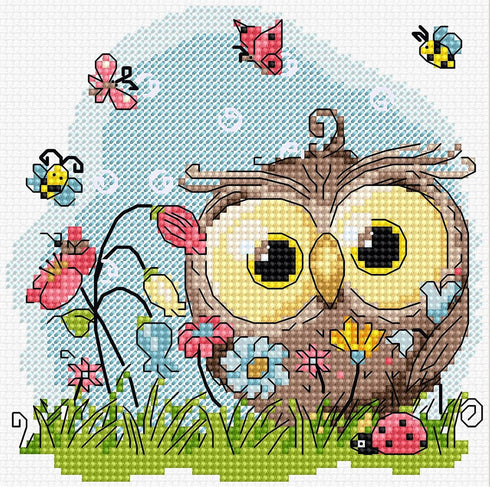 Cross Stitch Kit Luca-S - Happy Owl B1401...