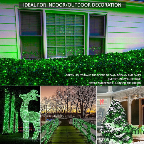 100 LED 33FT Fairy String Lights,Christmas Lights with 8 Lighting Modes,Mini String Lights Plug in for Indoor Outdoor Christmas Tree Garden Weddin...