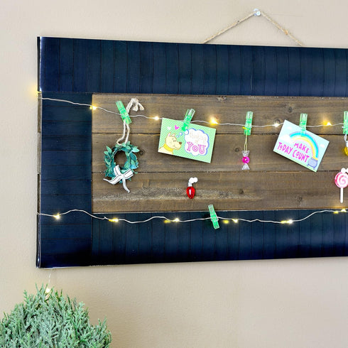 Youngever 52.5 ft Bulletin Board Borders for Classroom Decoration (Black Wood Design)...
