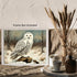 Posterizer 1 pcs-snowy winter scene of a white owl-oil painting style 5-Art for Animal Lovers-Landscape & Nature Art-Decor for Home & Office- unfr...