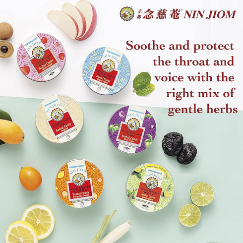 Nin Jiom Herbal Candy – Apple-Longan, 2.1 Ounce (60g)...