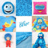 Shaggy faux fur plush fabric for sewing/Minky fabric for plushies & many more ? 39.5x29.5 inch ? pile length 3/4 inch (20 mm) ? BLUE...