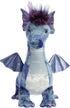 Aurora® Exquisite Luxe Boutique™ Zion Dragon™ Stuffed Animal - Luxurious Elegance - Sensory Delight - Blue 17 Inches...