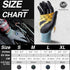 Nitrile Safety Work Gloves - 3 Pairs, Work Gloves with Grip for Men and Women, Lightweight Touchscreen Utility Working Gloves for Warehouse, Contr...