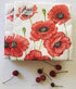 20-ct 13x13 Valentine's Napkins Decorative for Decoupage Red Poppy Floral Paper for Mother's Father's Day Red Pretty Flower Napkins gorgeous for L...