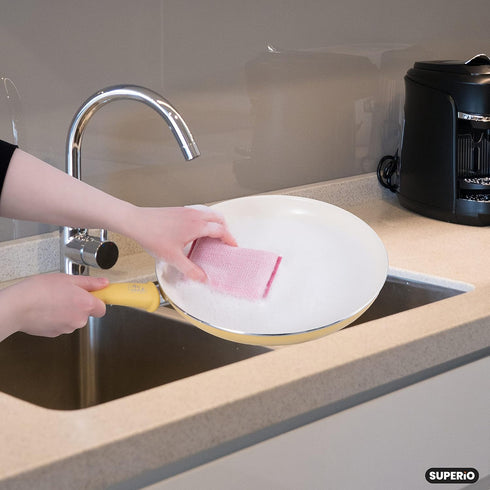Superio Nylon Cleaning Pad, Dish Scrubbers, Multi Surface Scratch- Free Scour Sponge for stainless steel, copper cookware, china, dishes and plast...