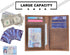 Slim Thin ID/Credit Card Holder RFID Genuine Leather Bifold Front Pocket Wallet...