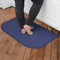 Ritz Solid Accent Rug: 18" x 30" Stain Resistant Kitchen or Living Room Floor Mat, Latex Backing, Machine Washable, Blue...
