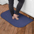 Ritz Solid Accent Rug: 18" x 30" Stain Resistant Kitchen or Living Room Floor Mat, Latex Backing, Machine Washable, Blue...