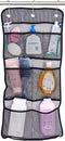 S&T INC. Shower Organizer, Shower Caddy or Bathroom Organizer with Quick Drying Mesh, 7 Pockets to Hold Shampoo, Soap, Loofah, and Cruise Ship Ess...