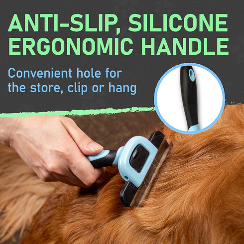 Maxpower Planet Pet Grooming Deshedding Dog Brush - Cat and Dog Deshedding Brush Tool - Deshedder for Dogs Comb - Dog Brush Short Hair and Medium ...