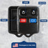 2X KeylessOption Key Fob Cover Case Replacement for 2000 2001 2002 2003 2004 2005 2006 2007 2008 2009 2010 2011 2012 2013 2014 2015 2016 2017 2018...