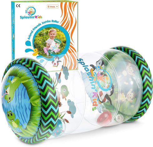 Splashin'kids infant toys Beginner Crawl Along Game Ball Drop Maze Tummy Time activity center early development Jumbo roller rattle toy baby toys ...