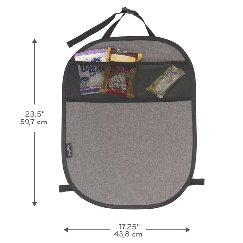 Evenflo Car Seat Kick Mat with Storage Pocket (Black)...
