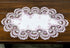 White Mauve Rose Jacquard Lace Doily, Placemats, Dresser Scarf, Table Runner (14Wx21L Set of 2)...