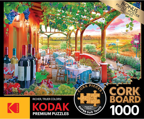 RoseArt - Kodak Premium Cork - Wine Country - 1000 Piece Jigsaw Puzzle for Adults...