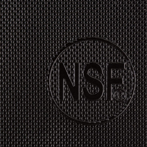Thirteen Chefs Large 18 x 12 Black Plastic Cutting Board - 1/2" Thick HDPE for Restaurants and Professional Kitchens, NSF...