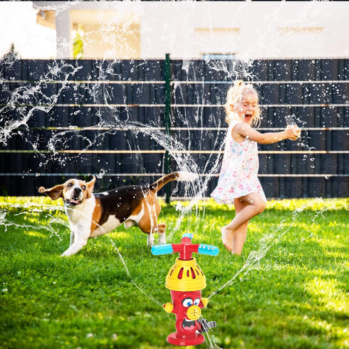 Cute Hydrant Sprinkler for Kids Water Toys Outdoor Activities for Kids - Outdoor Water Play Kids Toys for Summer, Outside Fun Sprinkler,Backyard K...