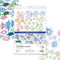Katy Sue 'ICY Watercolour' Die-Cut/Paper Tole Flowers & Leaves. Contains 12 Letter Sized Sheets - 8 of Die Cut Flowers & 4 of Die Cut Leaves in Bl...