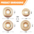 4PCS Wood Carving Disc Set for 4" or 4 1/2" Angle Grinder with 5/8" Arbor, Stump Tool Grinder Disc Wheel Attachments for Woodworking,Grinding Whee...