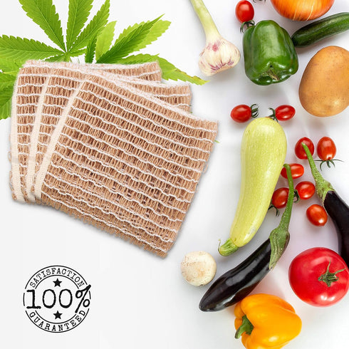 rE: Hemp Scrubber for dishes and bath, Eco-friendly, 100% Hemp Fiber, Biodegradable, No Odor, Unbleached, Plastic Free, Zero Waste (3Pk)...