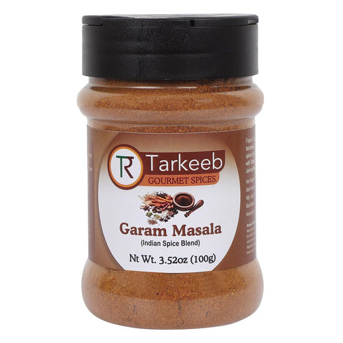 Tarkeeb Garam Masala Indian 15-Spice Blend 3.52 oz (100g) Shaker Top PET Jar ~ All Natural | Vegan | No Colors | Gluten Free | NON-GMO | Indian Or...