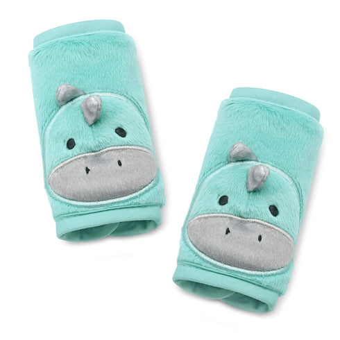 Travel Bug Baby & Toddler 3-Piece Head Support & Strap Covers Set for Car Seats, Strollers & Bouncers … (Dinosaur)...