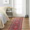 Home Dynamix Premium Sakarya Traditional Medallion Border Area Rug, Claret, 1'9"x7'2" Runner...