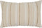 SARO LIFESTYLE Chloe Collection Woven Stripe Design Throw Pillow Cover, 16" x 24", Natural...