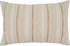 SARO LIFESTYLE Chloe Collection Woven Stripe Design Throw Pillow Cover, 16" x 24", Natural...