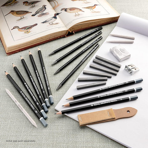 Royal & Langnickel Essentials(TM) Sketching Art Set W/Tin Blue, 1 count (pack of 1)...