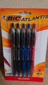 Bic Atlantis 5-pack the Original Medium Assorted Ink Ballpoint Pens...