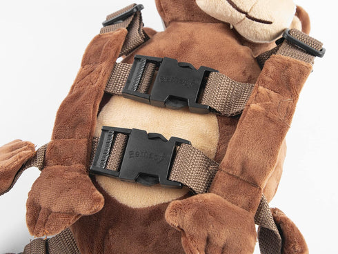2 in 1 New Monkey Toddler Safety Harness Backpack Children's Walking Leash Strap?Brown?...