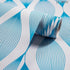 5462-2 Peel and Stick Wallpaper Geometric Waves Curve 17.7" x 9.8ft Blue Abstract Stripe Contact Paper Self Adhesive Furniture Vinyl Decorative Fi...
