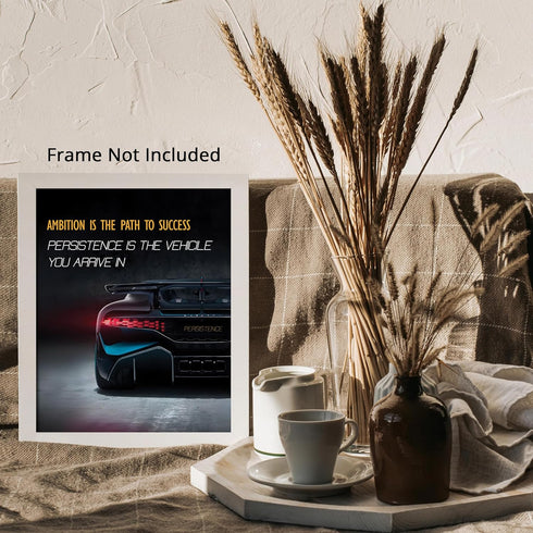 Posterizer 1 pcs-daily reminder- Ambition is the path to success-Motivational & Inspirational Art-Workplace & Office Art-Decor for Home & Office- ...