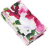 SARO LIFESTYLE Watercolor Floral Design Linen Napkins (Set of 4)...