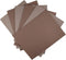 KCS 6 pc of 12" x 18" (30cmx45cm)14CT Counted Cotton Aida Cloth Cross Stitch Fabric (Coffee+Brown)...