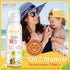 Baby’s 100% Mineral Zinc Oxide Sunscreen Foam Spray, safe natural sensitive skin sunblock Babies or Toddlers: SPF50 Broad Spectrum UVA UVB, Sunbur...