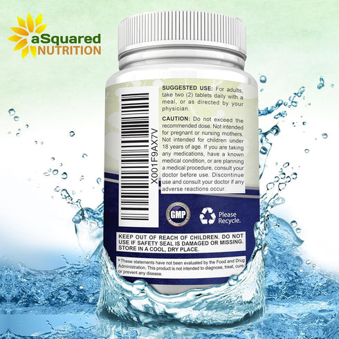 aSquared Nutrition Magnesium Glycinate 400mg - 180 Tablets - Max Strength Magnesium Bisglycinate Supplement -Maximum Bioavailability & Absorption-...