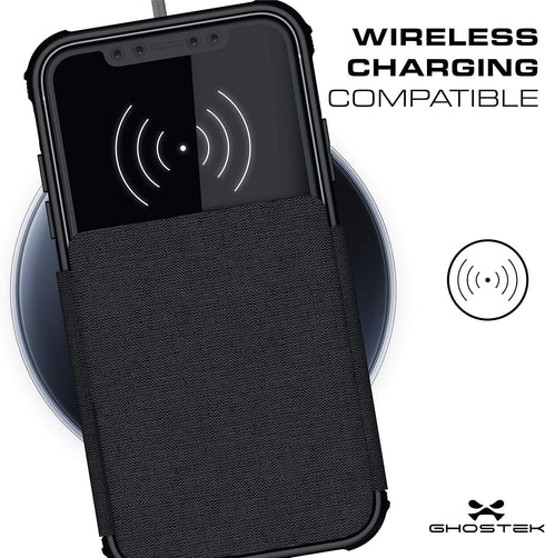 Ghostek Exec 3 iPhone XR Card Case with Industrial Strength Military Drop Protection for Apple iPhone XR 2018 | Supports Qi Wireless Charging | Wo...