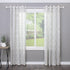 Decopolitan Ball Single Telescoping Drapery Rod Set, 36-72-Inches, White...