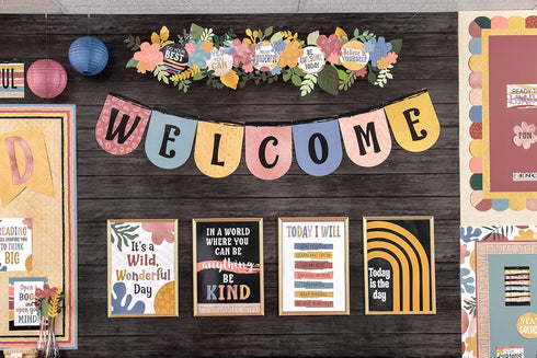 Teacher Created Resources Wonderfully Wild Welcome Bunting Bulletin Board (TCR6677)...