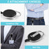 20 Pack Retractable Badge Holder with Carabiner Reel Clip, Bulk ID Card Key Holder with Ring, Heavy Duty Black Key Chain Extender for Office Work ...